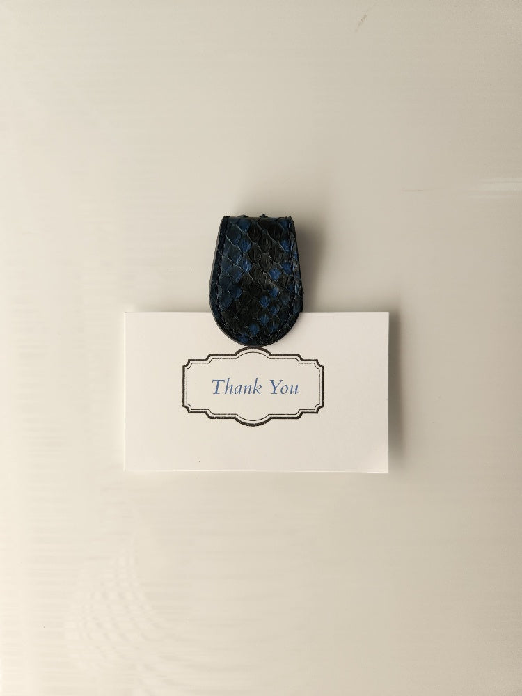 藍染パイソン「PYTHON BLUE」マグネットクリップ
