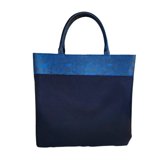 藍染パイソン「PYTHON BLUE」ナイロントートバッグ