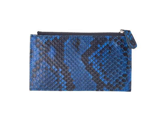 藍染パイソン「PYTHON BLUE」フラグメントケース　フロントカット