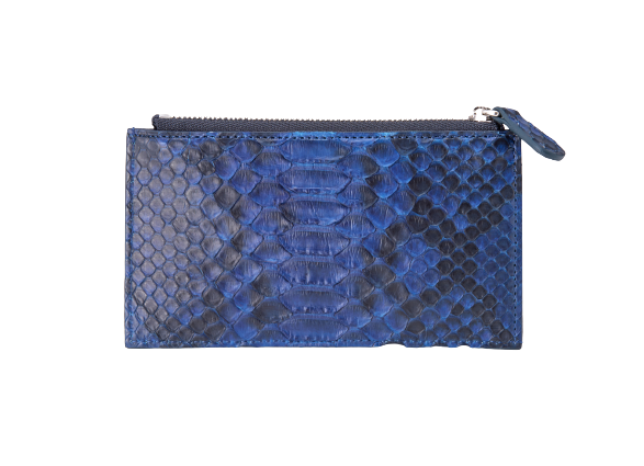 藍染パイソン「PYTHON BLUE」フラグメントケース　バックカット