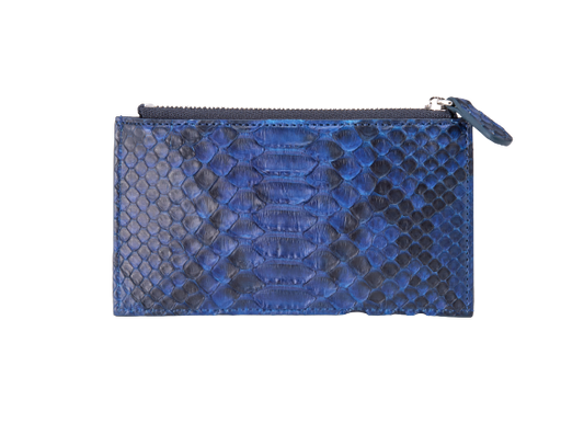 藍染パイソン「PYTHON BLUE」フラグメントケース　バックカット