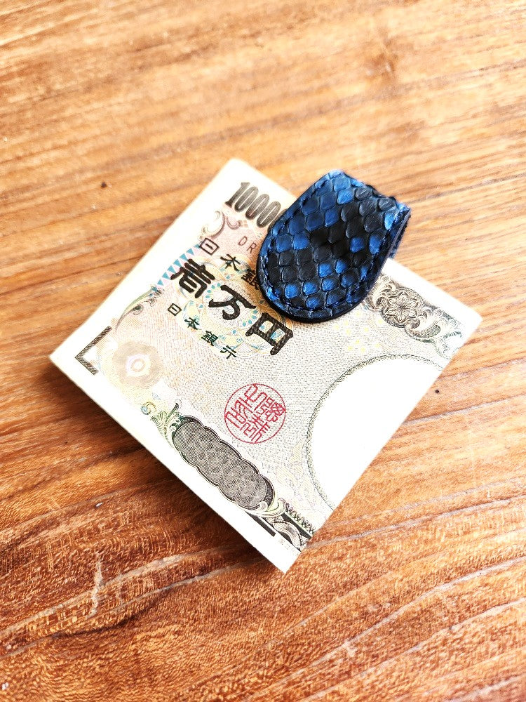 藍染パイソン「PYTHON BLUE」マグネットクリップ